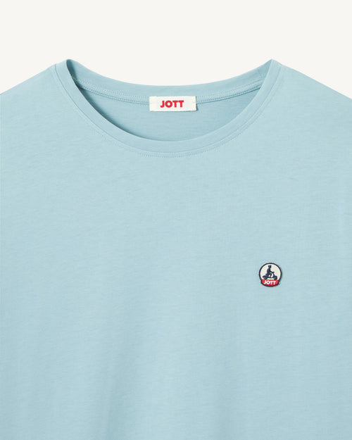 T-shirt en coton biologique Iceberg bleu Pietro - JOTT - 2