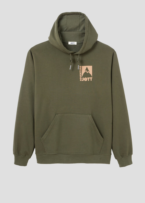 Sweat à capuche imprimé Army foncé Adventure - JOTT - 4