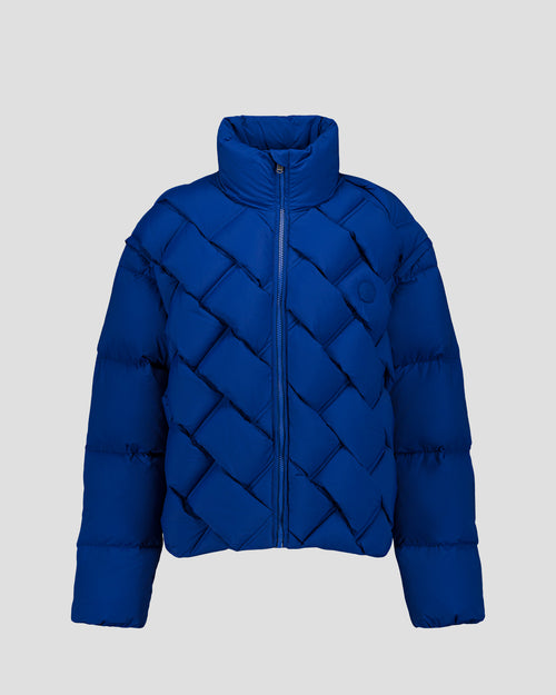 Veste Grand Froid puffer tressée Bleu cobalt Alya - JOTT - 2