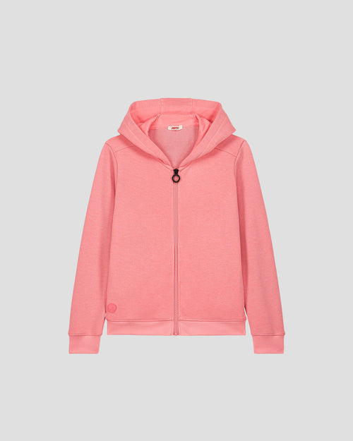 Veste enfant zippée à capuche Vibrant pink Arie - JOTT - 2