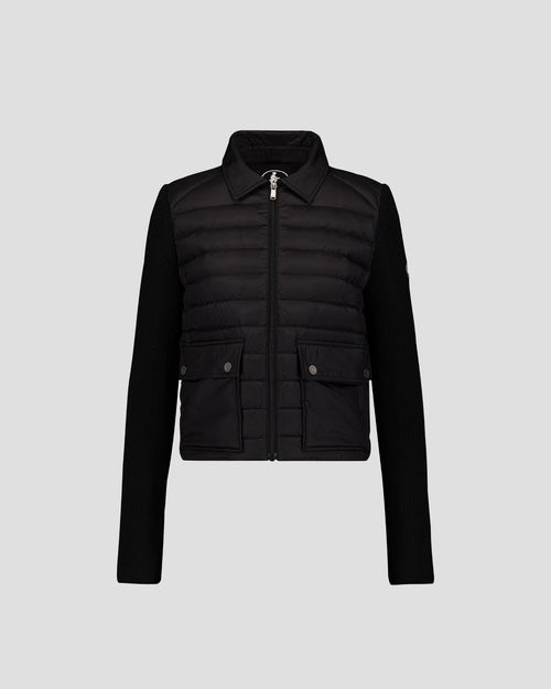 Doudoune bi-matière Noir Calista - JOTT - 2