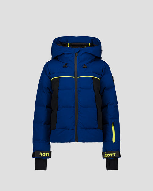 Veste de ski enfant Grand froid Bleu cobalt Cembros - JOTT - 3