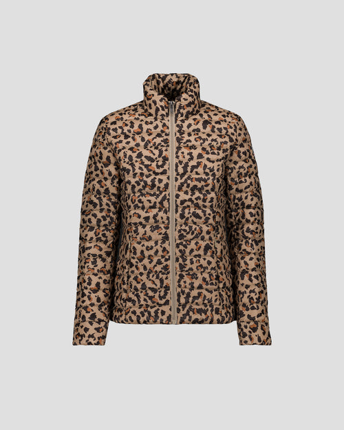 Doudoune légère Leopard beige Cha print - JOTT - 2