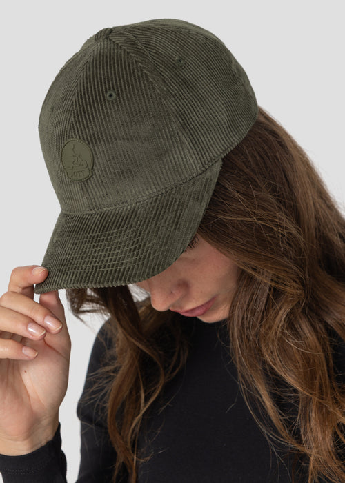 Casquette en velours Army foncé Cirrus