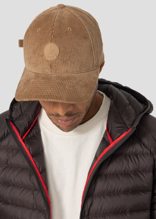 Casquette en velours Beige fumé Cirrus