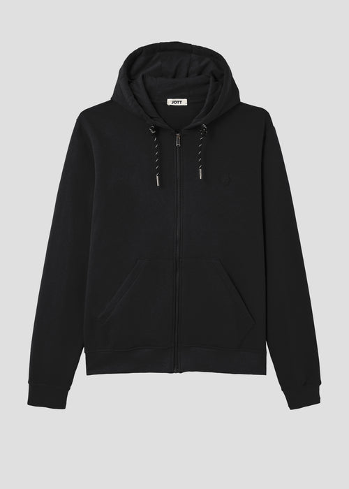 Veste zippée à capuche Noir Dalil - JOTT - 2