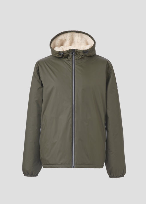 Imperméable Mixte doublé Army foncé Glaic sherpa - JOTT - 2