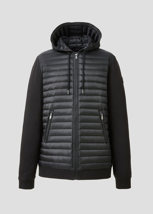 Veste bi-matière à capuche Noir Gummy 2.0 - JOTT - 2