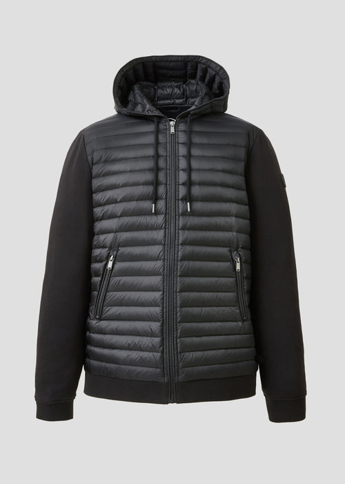 Veste bi-matière à capuche Noir Gummy 2.0 - JOTT - 2