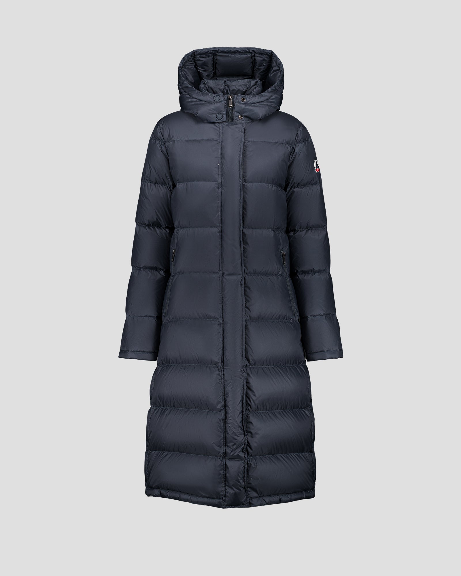 Down jacket with hood Grand Froid Naturel Luxe lacquered - JOTT