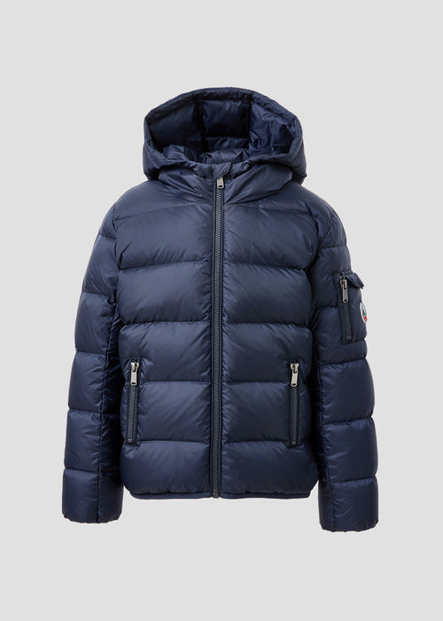 Doudoune enfant à capuche Grand Froid Marine Kazan - JOTT - 2