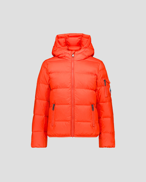 Doudoune enfant à capuche Grand Froid Rouge feu Kazan - JOTT - 1