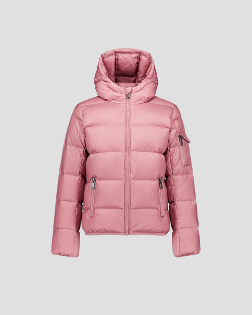 Doudoune enfant à capuche Grand Froid Rose antique Kazan - JOTT - 2