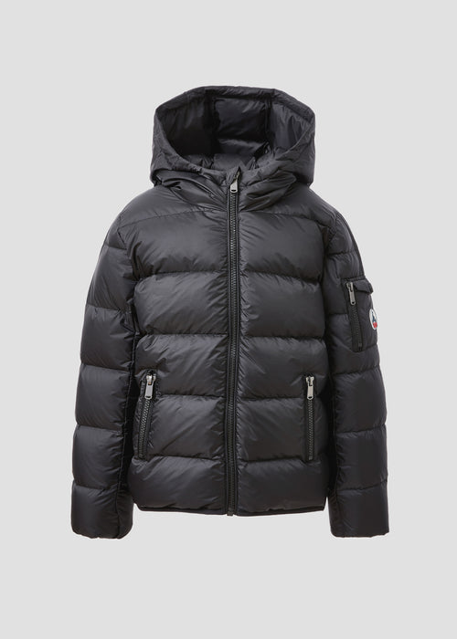 Doudoune enfant à capuche Grand Froid Noir Kazan - JOTT - 2
