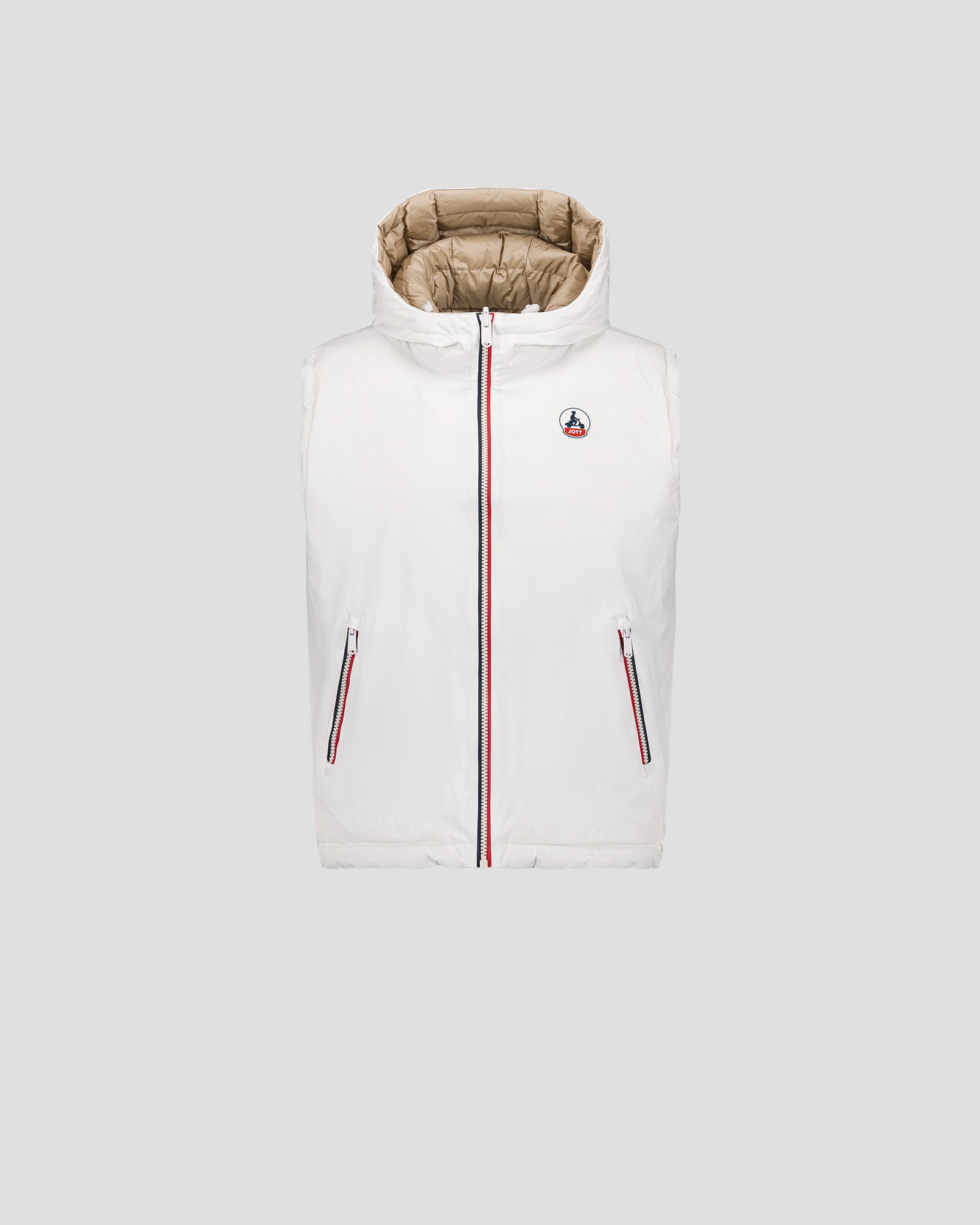 Doudoune sans manches réversible Blanc/Beige Laren - JOTT - 2