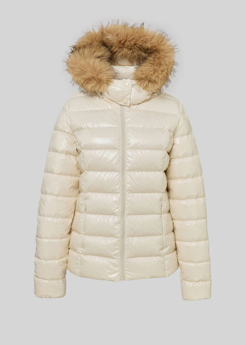 Doudoune à capuche Grand Froid Naturel Luxe laquée - JOTT - 2