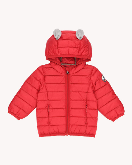 Doudoune à capuche bébé Rouge Mael