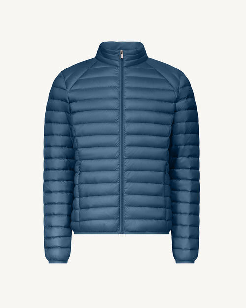 Doudoune légère Bleu jeans Mat