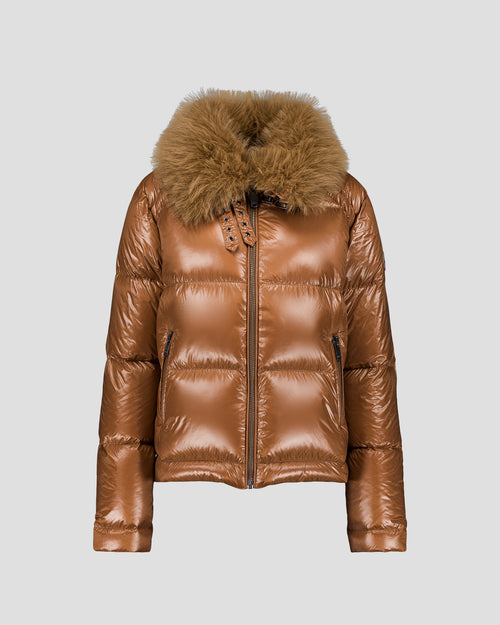 Doudoune Grand Froid fausse fourrure Sucre roux Nevada shiny - JOTT - 2