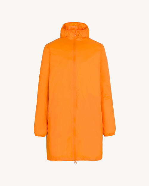 Imperméable long à capuche paquetable Tangerine Oban