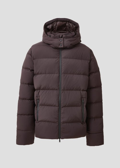 Doudoune à capuche amovible Grand Froid Café noir Riven