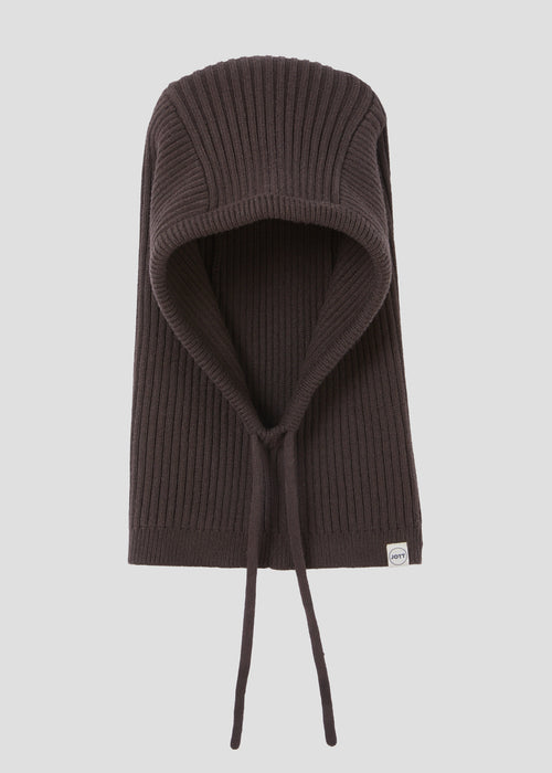 Cagoule en maille Café noir Zelia - JOTT - 2