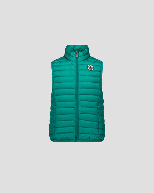 Doudoune sans manches enfant Vert persan Zoe - JOTT - 2