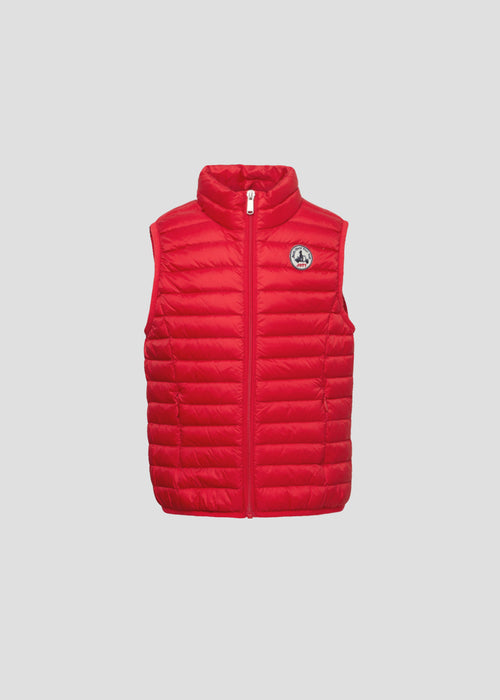 Doudoune sans manches enfant Rouge carmin Zoe - JOTT - 2