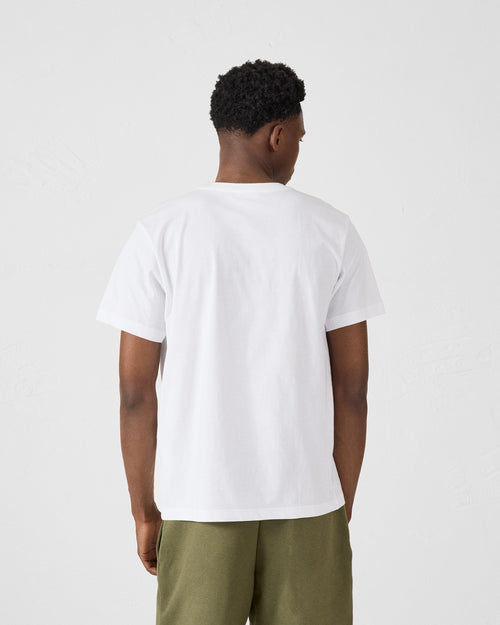 Man round neck Man T-shirt White Pedro mono - JOTT - 5