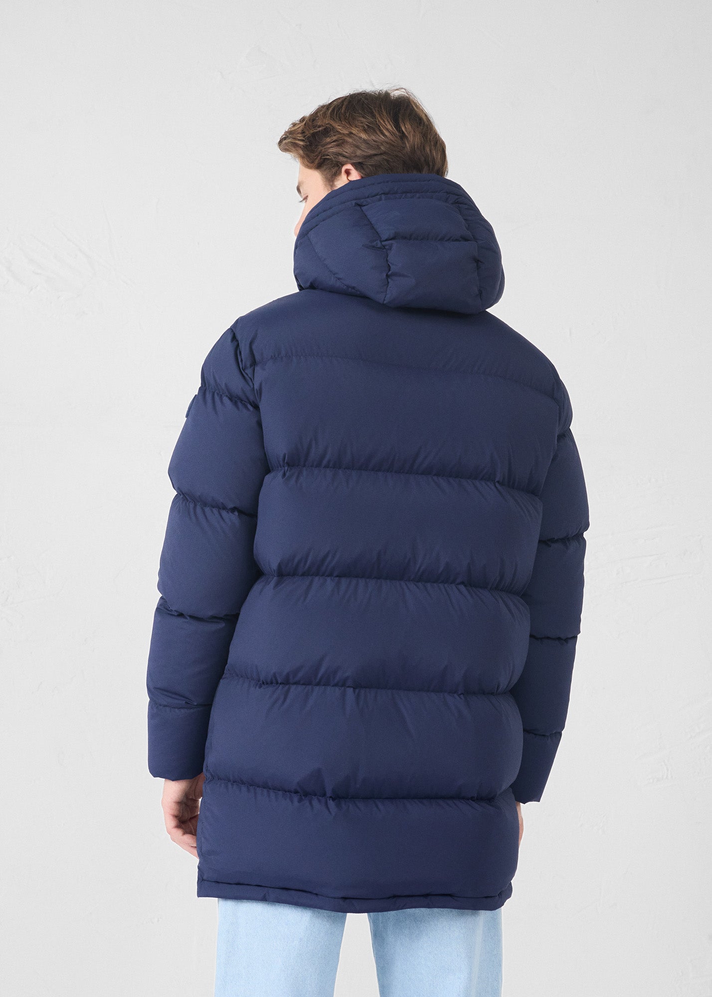 Down jacket Grand Froid stretch mid-length Navy Scott - JOTT