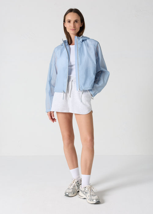 Coupe-vent court Cendre marine Ally - JOTT - 3