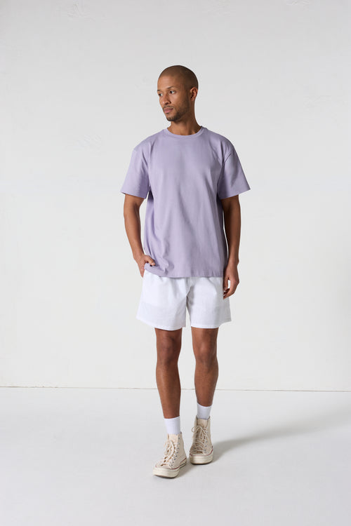 T-Shirt col rond mixte Encens violet Andrea - JOTT - 4