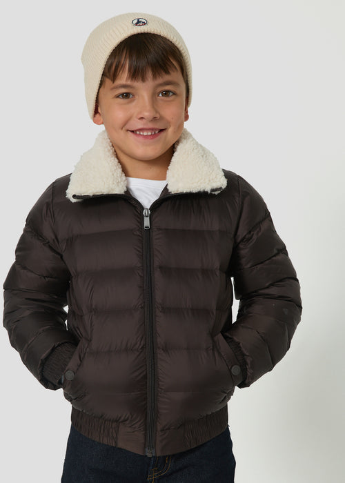 Doudoune enfant aviateur Café noir Bass - JOTT - 3