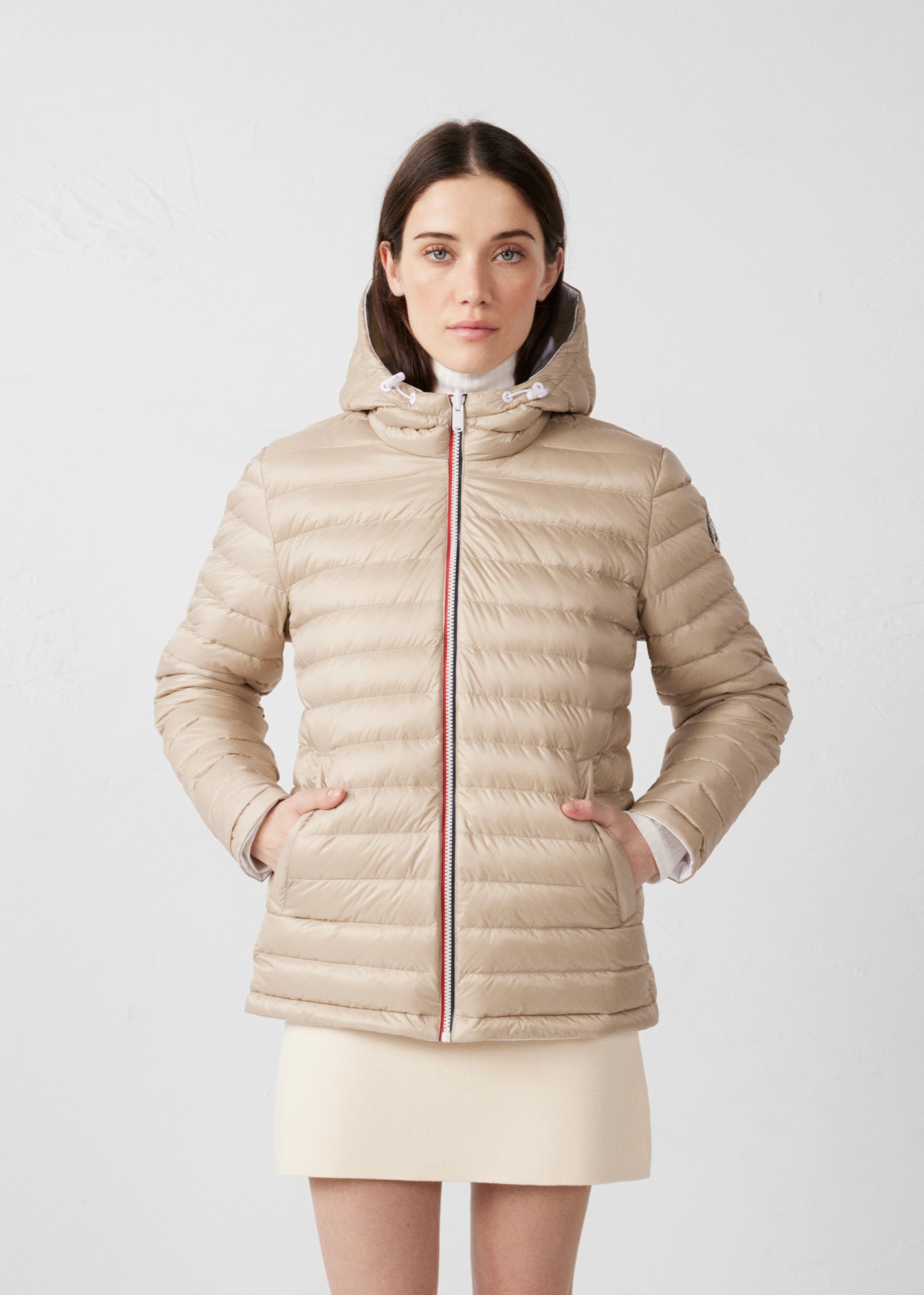 Doudoune réversible Blanc/Beige Bergame - JOTT - 4