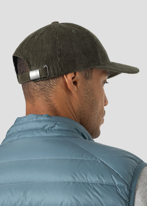 Casquette en velours Army foncé Cirrus