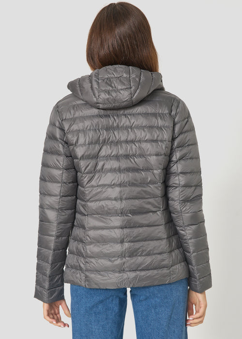 Doudoune légère à capuche Anthracite Cloe - JOTT - 3