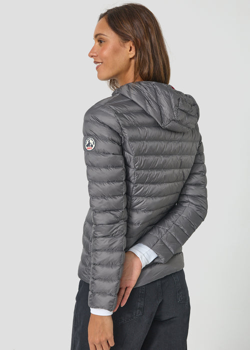 Doudoune légère à capuche Anthracite Cloe - JOTT - 3