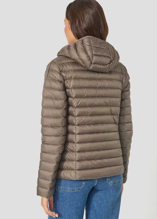 Doudoune légère à capuche Taupe Cloe - JOTT - 3