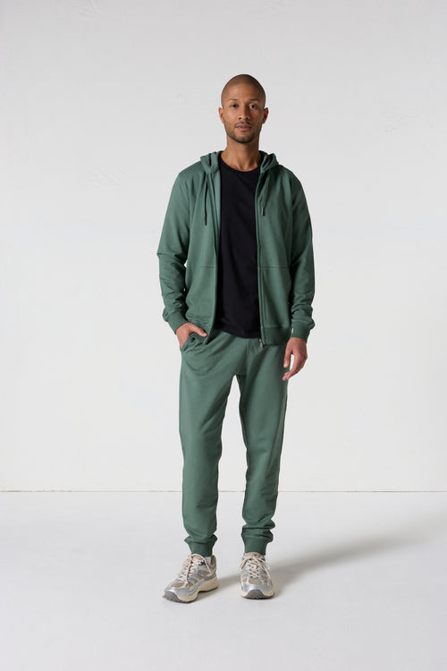 Veste zippée à capuche Vert sauge Edgar - JOTT - 3