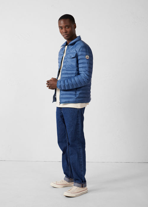 Doudoune col chemise Bleu jeans Ethan - JOTT - 3