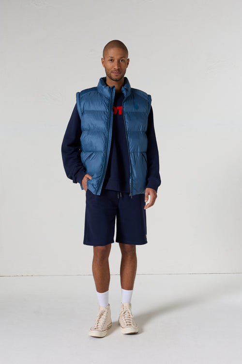 Doudoune sans manches oversize Bleu jeans Ezio - JOTT - 3