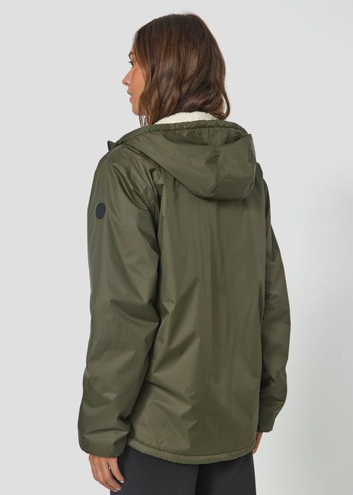 Imperméable Mixte doublé Army foncé Glaic sherpa - JOTT - 4