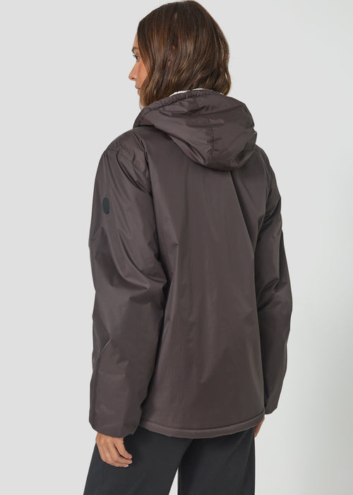 Imperméable Mixte doublé Café noir Glaic sherpa - JOTT - 3