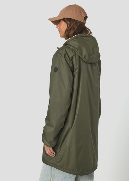Imperméable Mixte doublé Army foncé Glen sherpa - JOTT - 3