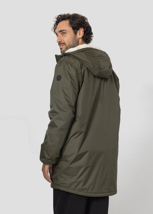 Imperméable Mixte doublé Army foncé Glen sherpa - JOTT - 4