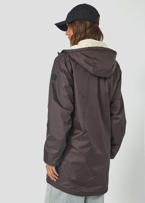 Imperméable Mixte doublé Café noir Glen sherpa - JOTT - 5