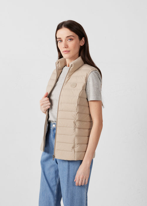 Doudoune sans manches stretch Beige Grenada - JOTT - 3