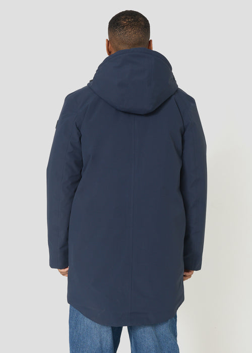 Imperméable polaire mi-long Bleu nuit Hatton - JOTT - 4