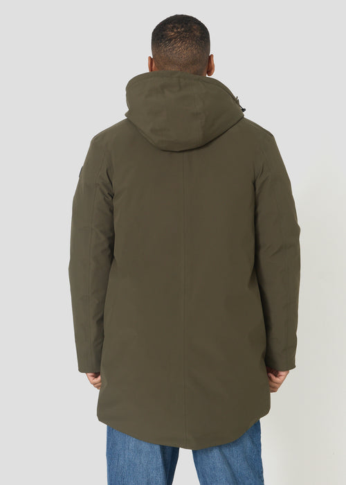 Imperméable polaire mi-long Army foncé Hatton - JOTT - 3