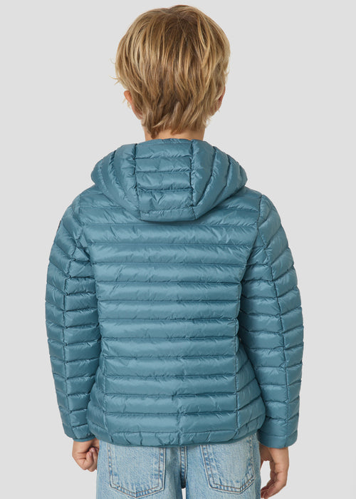 Doudoune légère à capuche enfant Bleu tempête Hugo - JOTT - 3